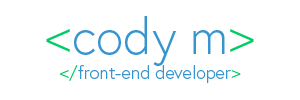 <cody> logo