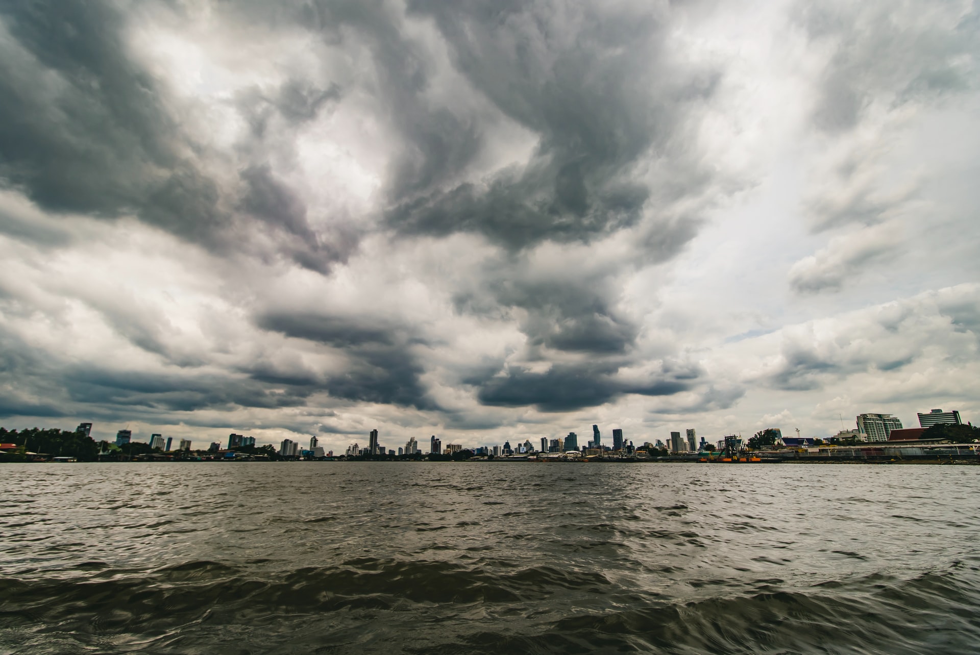 Overcast Weather and a City Skyline