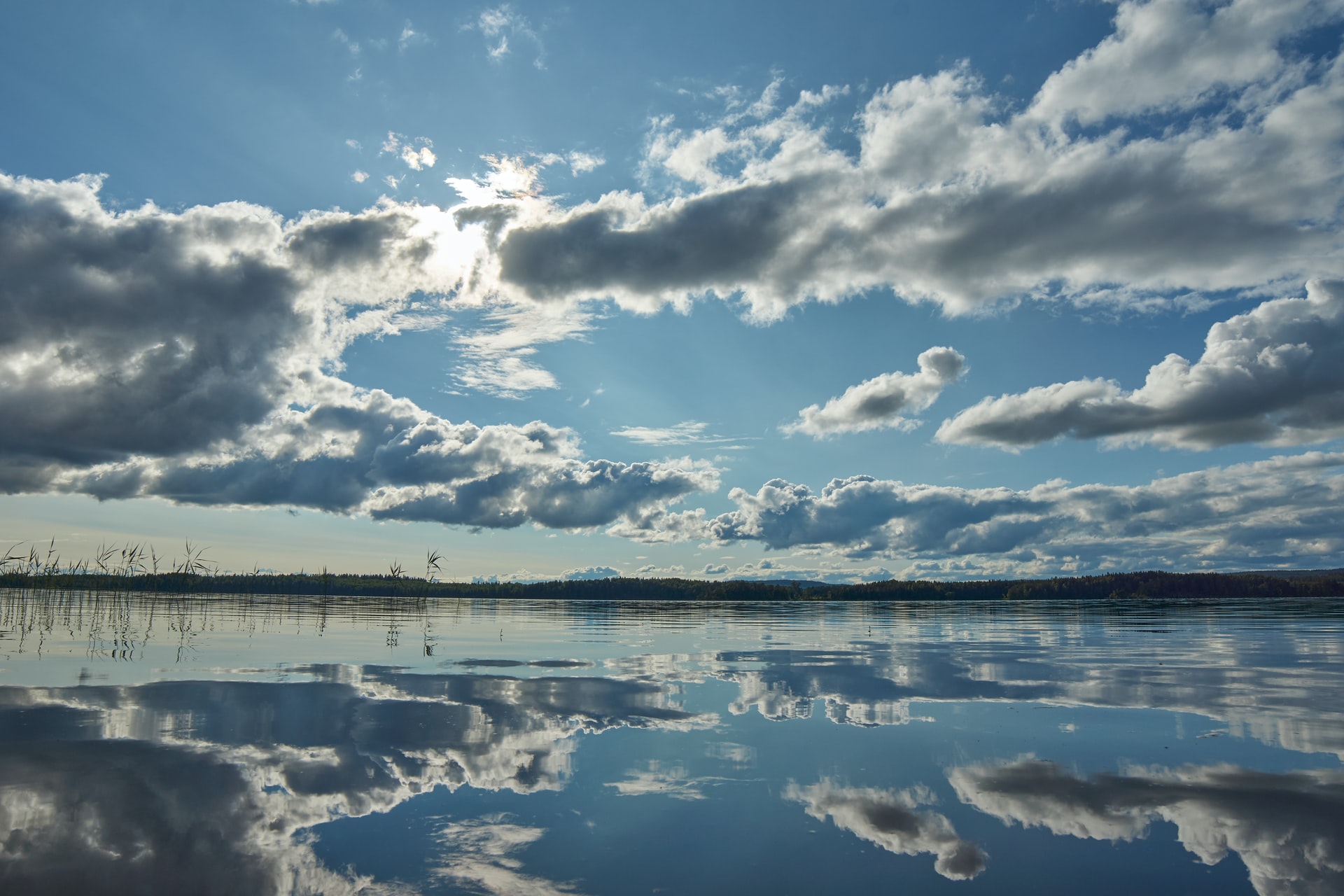 A Glassy Lake in the Morning